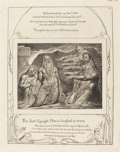 Job Réprimandé par ses Amis - William Blake