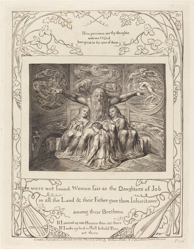 Job et ses filles - William Blake
