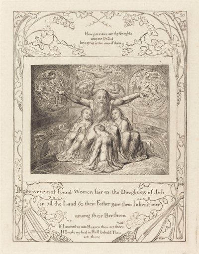 Job et ses filles - William Blake