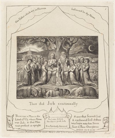 Job et sa famille - William Blake