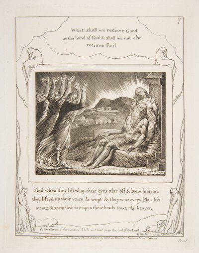 Les Consolateurs de Job, des Illustrations du Livre de Job - William Blake