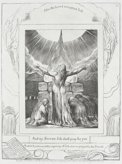 La prière de Job a été exaucée - William Blake