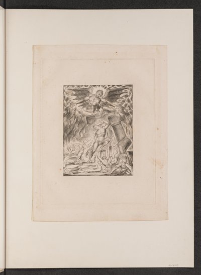 Les fils et les filles de Job submergés par Satan - William Blake