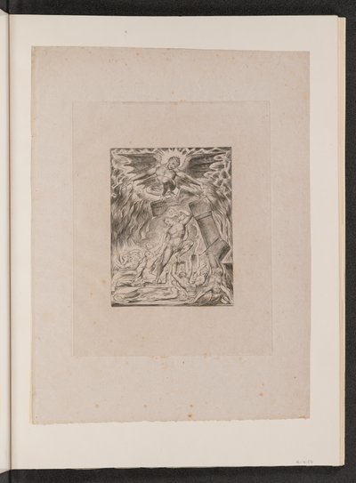 Les fils et les filles de Job submergés par Satan - William Blake