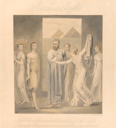 Joseph et la femme de Potiphar - William Blake