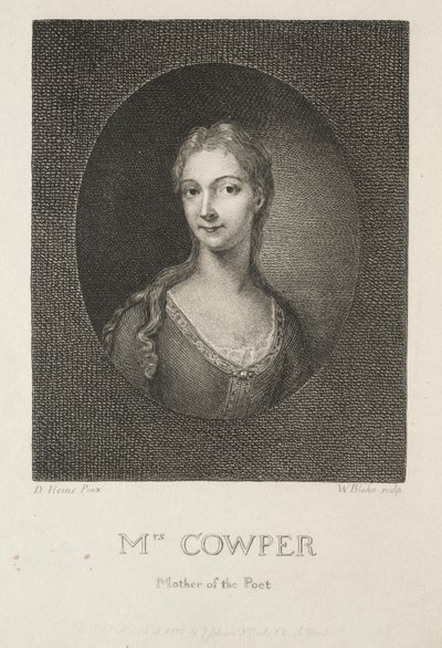 Mme Cowper, mère du poète - William Blake