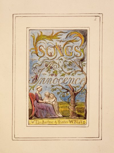 Page de titre de Songs of Innocence: planche 2 de Songs of Innocence and of Experience (copie R) - William Blake