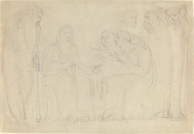 Saint Augustin convertissant le roi Ethelbert du Kent - William Blake