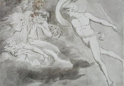 Satan approchant la Cour du Chaos - William Blake