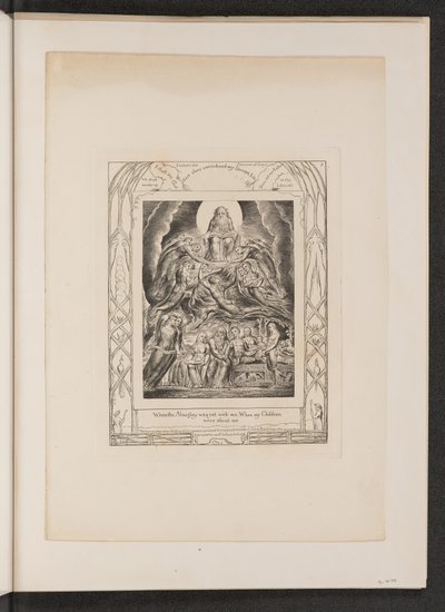 Satan devant le trône de Dieu - William Blake