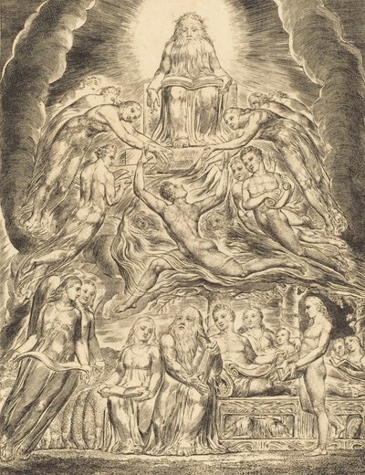 Satan devant le trône de Dieu - William Blake