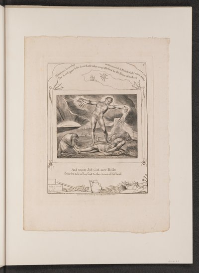 Satan frappant Job avec des furoncles - William Blake