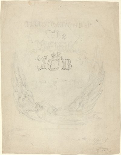 Esquisse pour la page de titre des illustrations gravées du Livre de Job - William Blake