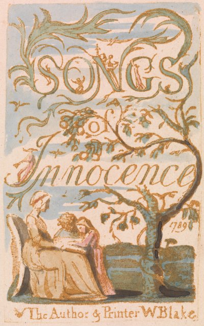 Lieder der Unschuld, Titelseite (Platte 2) - William Blake
