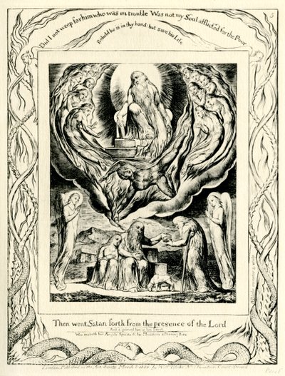 Le Livre de Job 2:7 illustré par William Blake - William Blake
