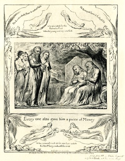 Le Livre de Job 42:11 illustré par William Blake - William Blake