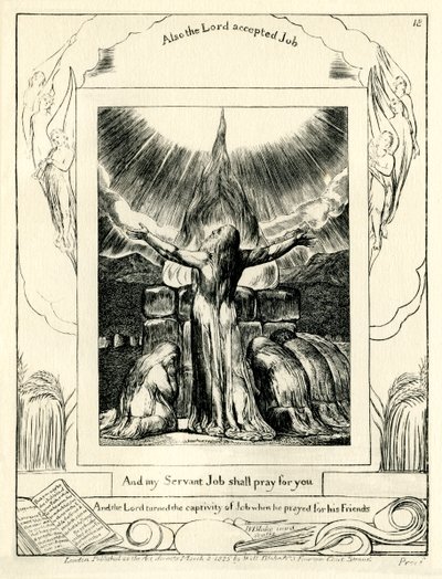 Le Livre de Job 42:8 illustré par William Blake - William Blake