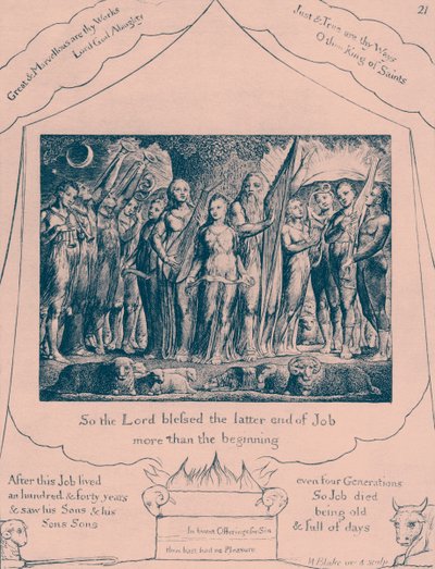 Le Livre de Job, illustrations de William Blake - William Blake