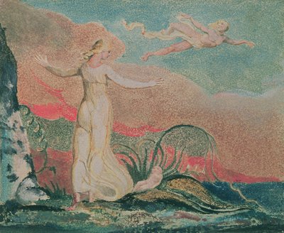 Le Livre de Thel; Planche 4 Thel dans la Vallée de Har, 1794 - William Blake