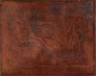 Der Kreis der korrupten Beamten; die Teufel quälen Ciampolo - William Blake
