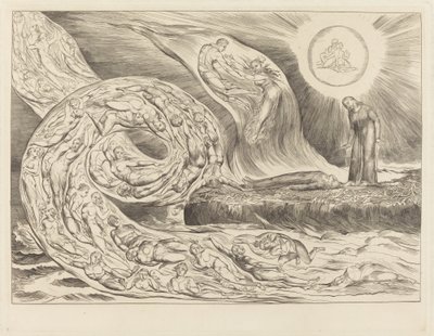 Le Cercle des Luxurieux; Paolo et Francesca - William Blake