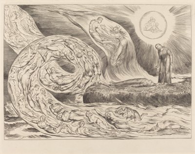 Le Cercle des Luxurieux; Paolo et Francesca - William Blake