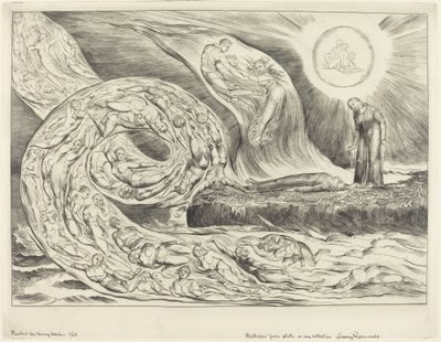 Le Cercle des Luxurieux; Paolo et Francesca - William Blake