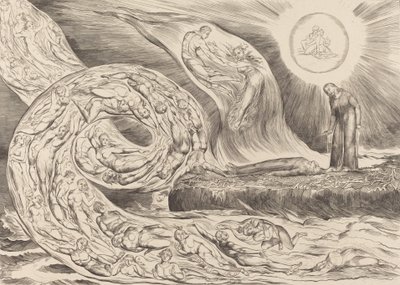 Le cercle des luxurieux : Paolo et Francesca - William Blake