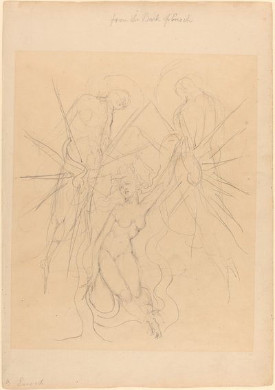 La Descente des anges vers une des filles des hommes - William Blake