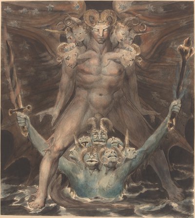 Le Grand Dragon Rouge et la Bête de la Mer, vers 1805 - William Blake
