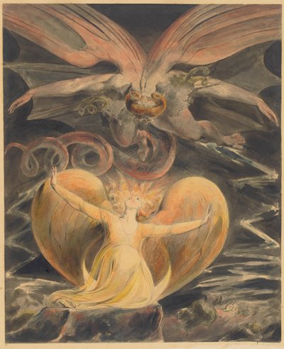Le Grand Dragon Rouge et la Femme vêtue de soleil, vers 1805 - William Blake