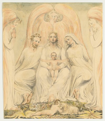 La Sainte Famille aussi connue sous le nom de Christ dans le giron de la Vérité, vers 1805 - William Blake