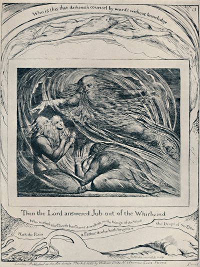 Le Seigneur répondant à Job du tourbillon. De Job., vers 1780-1820, 1923 - William Blake