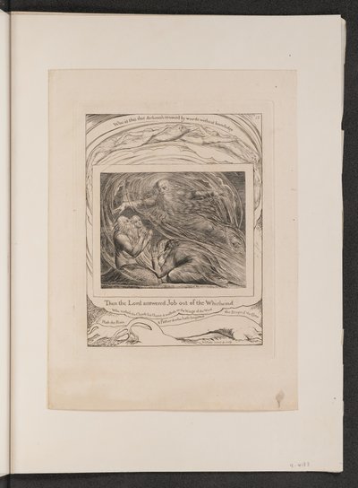 Le Seigneur répondant à Job du tourbillon - William Blake