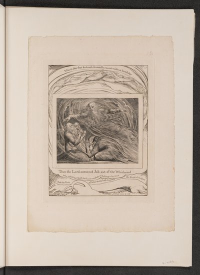 Le Seigneur répondant à Job du tourbillon - William Blake