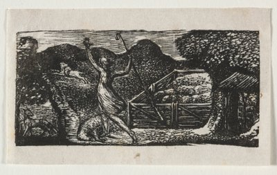 Les Pastorales de Virgile, Églogue I : Le berger chasse un loup - William Blake