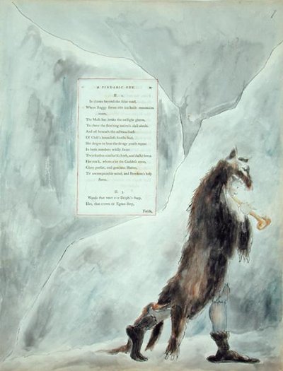 Le progrès de la poésie, une ode pindarique, des 