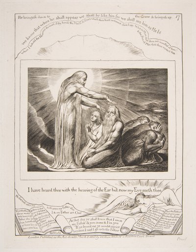 La Vision de Dieu, des Illustrations du Livre de Job, 1825-26 - William Blake