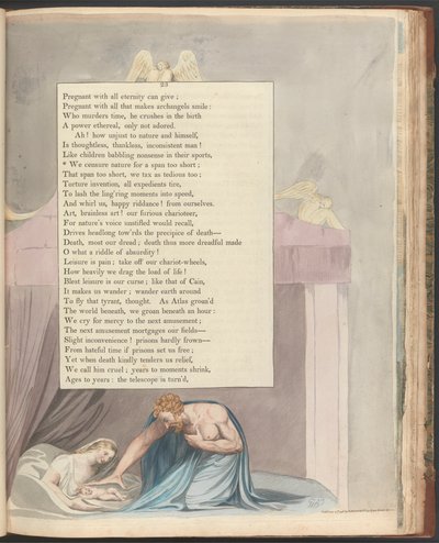 Pensées nocturnes de Young, Page 23, "Nous censurons la nature pour une durée trop courte" - William Blake