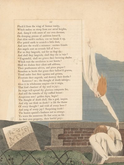 Pensées nocturnes de Young, page 55, Ingrats, devons-nous pleurer leurs ombres flottantes - William Blake