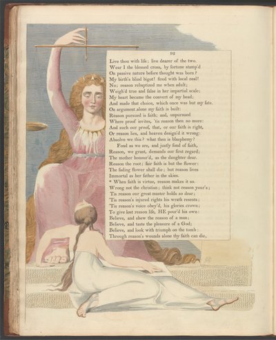 Les pensées nocturnes de Young, page 92, "Quand la foi est vertu, la raison la rend ainsi" - William Blake