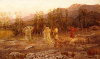 Un pastoral, un souvenir de la vallée de Sparte - William Blake Richmond
