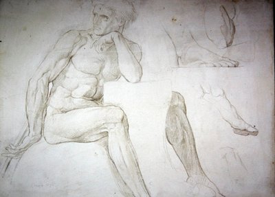 Études de nu masculin - William Blake Richmond