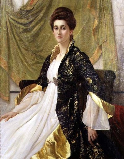 Portrait de Mme Ernest Moon, née Emma de Villiers Lamb, c.1888 - William Blake Richmond