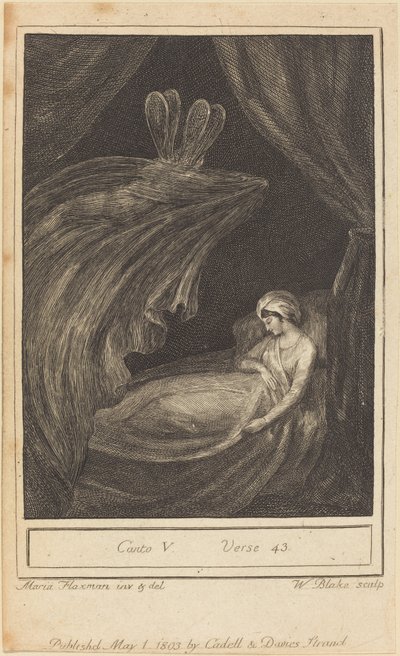 Chant V, Vers 43 - William Blake after Mary Ann Flaxman