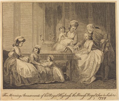Les Amusements du matin de son Altesse Royale - William Blake after Thomas Stothard