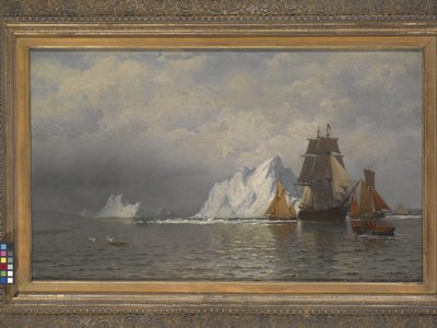 Baleinier et bateaux de pêche près de la côte du Labrador - William Bradford