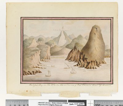 Opp. p. 38. `Baie fortifiée sur le côté ouest de l