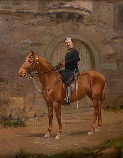 Un officier volontaire à cheval - William Bradley Lamond