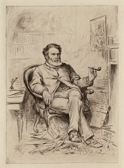 David Masson, professeur de rhétorique et de littérature anglaise - William Brassey (after) Hole